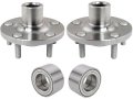 Front Wheel Bearing Hub And Kit 4 Piece For 2013-2019 Ford Escape 