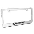 Dodge Viper In 3d On Mirror Chrome Metal License Plate Frame Official Licensed