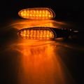 2x 8mm White Racing 18 Led Turn Signal Light Indicator Lens Blinker Universal For Suzuki Honda Kawasaki Yamaha