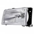 Kuafu Left Headlight W Adjusters Compatible With Peterbilt 375 385 Trucks Halogen Headlamp Clear Lens Driver Side