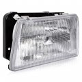 Kuafu Left Headlight W Adjusters Compatible With Peterbilt 375 385 Trucks Halogen Headlamp Clear Lens Driver Side