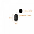 Uxcell Ball Point Set Screws 20pcs M3 X 6mm High Carbon Steel Metric Spring Hex Socket Grub Screw