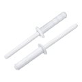 50pcs 3 16 X3 4 Aluminum Blind Rivets Dome Head Multi Grip Steel Mandrel Fasteners For Metal Furniture Automotive White 
