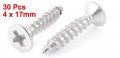 Uxcell 4mmx17mm Self Tapping Phillips Flat Head Sheet Metal Screws 30pcs