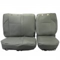 Ecotric Seat Cover Replacement Compatible With 2016-2023 Toyota Tacoma Double Cab W Manual Adjustable Gray Driver