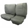 Ecotric Seat Cover Replacement Compatible With 2016-2023 Toyota Tacoma Double Cab W Manual Adjustable Gray Driver