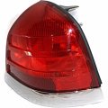 Wholesale Parts Fits 99-11 Crown Victora Right Passenger Tail Lamp Unit Assembly W Chrome Trim- Red Lens-2 Bulbs