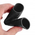 Qiilu Motorcycle Handlebar Grip Cover 1 Pair Of Anti Slip Vibration Soft Rubber Brake Lever Black For 30mm Diameter