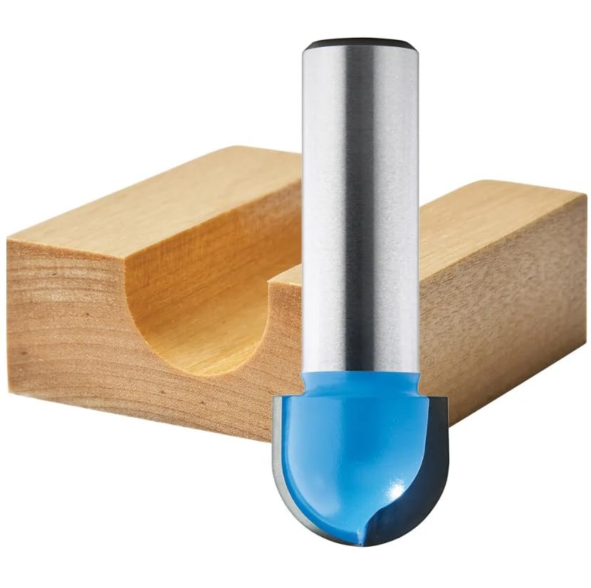 Core Box Router Bit 3 4 In Diameter 5 8 Height Radius 1 2 Shank