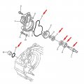 Carmocar Water Pump Repair Kit Replacement For Yamaha Yfz450 Yfz 450 2004 2005 2006 2007 2008 2009 2010 2011 2012 2013 With