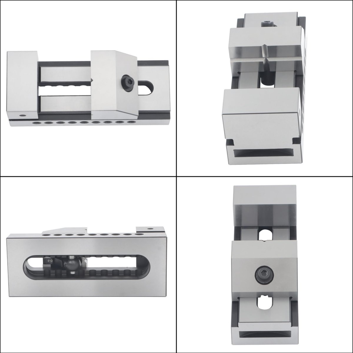 3 In Grinding Screwless Minisert Vise 3x7 Toolmaker Steel With V Groove And 0 0002 In Accuracy