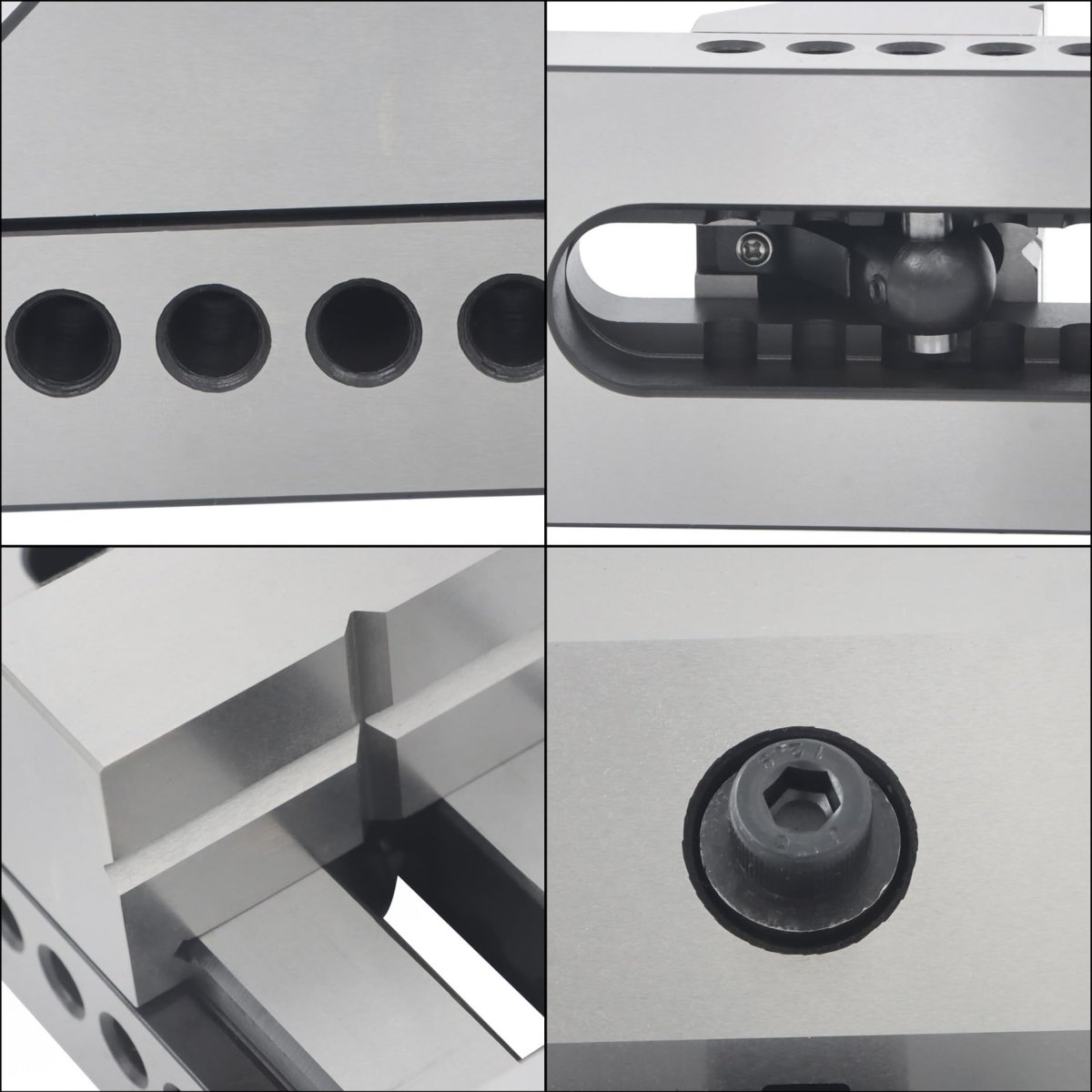 3 In Grinding Screwless Minisert Vise 3x7 Toolmaker Steel With V Groove And 0 0002 In Accuracy