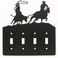 Team Roping Quadruple Light Switch Plate Cover 
