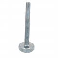Uxcell M4x35mm Knurled Head Flat Point Fully Threaded Thumb Screws Fastener 8pcs