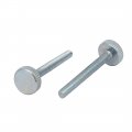Uxcell M4x35mm Knurled Head Flat Point Fully Threaded Thumb Screws Fastener 8pcs