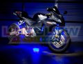 Ledglow 12pc Advanced Blue Led Motorcycle Accent Neon Underglow Lighting Kit 4 Patterns Brightness Levels 6 Flexible Light