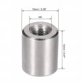 Uxcell Round Connector Nuts M5x12mm Height Sleeve Rod Bar Stud Nut Stainless Steel 304 Pack Of 10