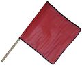 24 Pack Of 18 Red Mesh Flag With Pole And Edge Binding 