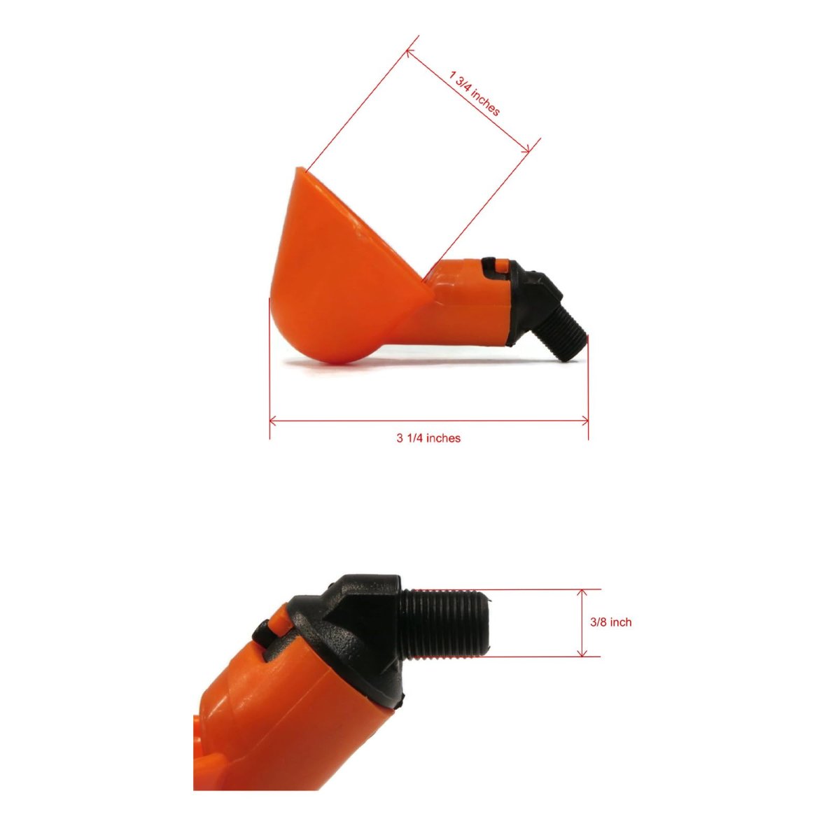 The Rop Shop 100-pack Poultry Water Drinking Cup Pvc Fitting Chicken Automatic Drinker