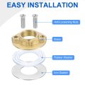 2sets Female Thread Hex Lock Nut G1 2 Stainless Steel 304 Single Hole Faucet Nuts With Gasket Fixing Tool Set For Kitchen