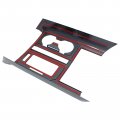 Carbon Fiber Center Console Gear Shift Cup Holder Panel Cover Trim