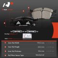 A-premium Front Ceramic Disc Brake Pads Set Compatible With Select Dodge And Jeep Models Durango 2011-2020 Grand Cherokee