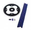 2005-2008 Fits Honda 400ex Trx400ex 520-94 Blue Non O Ring Chain Sprocket Black 13 39