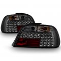 For 1995-2001 Bmw E38 740i 740il 750il Premium Led Tail Light Lamp Chrome Housing Smoke Lens Driver Passenger Side 