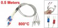 Uxcell 4 Pcs 6mm Thread K Type 500c Thermocouple Temperature Measurement Probe 1 64ft