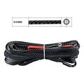 50ft X 1 4 Synthetic Winch Rope Line Cable W 40 Protective Sleeve For Atv Utv Suv Truck Boat Ramsey