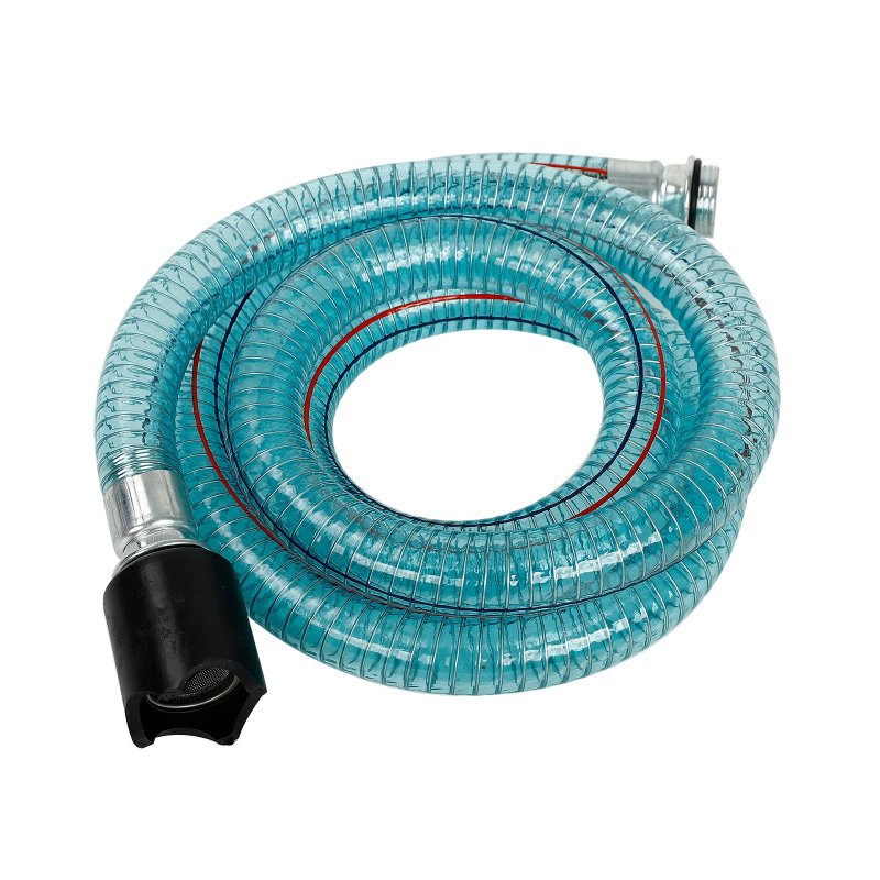 1 Inch Suction Hose For Fuel Transfer Pump With Threaded Couplings Oil Diesel Kerosene Tube 6 Feet Length
