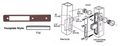 Crl Dark Bronze Finish Flat Faceplate For Dl2110 Series Long Throw Deadlocks 