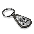 Ram Silver Genuine Carbon Fiber Black Metal Teardrop Keychain With Bottle Opener Officially Licensed 2 13 In X 1 25 Pendant 