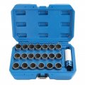 21pc Master Locking Wheel Nut Stud Keys Set Removal Socket For Bmw