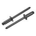 50 Pcs 5 32 In X 3 8 Round Head Blind Rivets Zinc Plated Carbon Steel Grip And Mandrel Cap Fasteners Black 