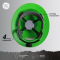 Ge Hard Hat Full Brim Padded 4-point Ratchet Suspension Ansi Z89 1-2014 Safety Hats For Men Impact Resistant Durable
