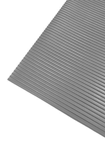 Herco 3 X 6 All Purpose 1 8 Round Rib Vinyl Mat Grey