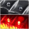 Auto Dynasty Compatible With 99-07 Ford F150 Super Duty Styleside Pair Of Led Tail Brake Lights Black Housing Clear Lens