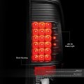 Auto Dynasty Compatible With 99-07 Ford F150 Super Duty Styleside Pair Of Led Tail Brake Lights Black Housing Clear Lens