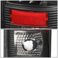 Auto Dynasty Compatible With 99-07 Ford F150 Super Duty Styleside Pair Of Led Tail Brake Lights Black Housing Clear Lens