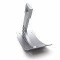 Htt Motorcycle Silver Vertical Curved Mount License Plate Bracket Tag Holder For Kawasak 1998-2005 Zx-9 1996-2003 Zx-9r