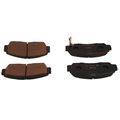 089-1766 Rear Brake Pad Set Precision Cut For Proper Fit And Durability 