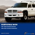 Amerilite Chrome Headlights Parking Turn Signal Sets 4pc For Dodge Dakota Durango Pair W Mounting Bracket
