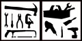 Auto Vynamics Stickerpack-toolset01-20-gbla Gloss Black Vinyl Detailed Hand Power Tools Sticker Pack Everything From 