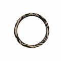 Brown And Black Zebra Stripes Car Steering Wheel Cover Suv Sedan 