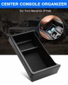 Gear Shift Storage Box For Ford Maverick 2022 2023 2024 Accessories Center Console Organizer Secondary Insert Tray With Black