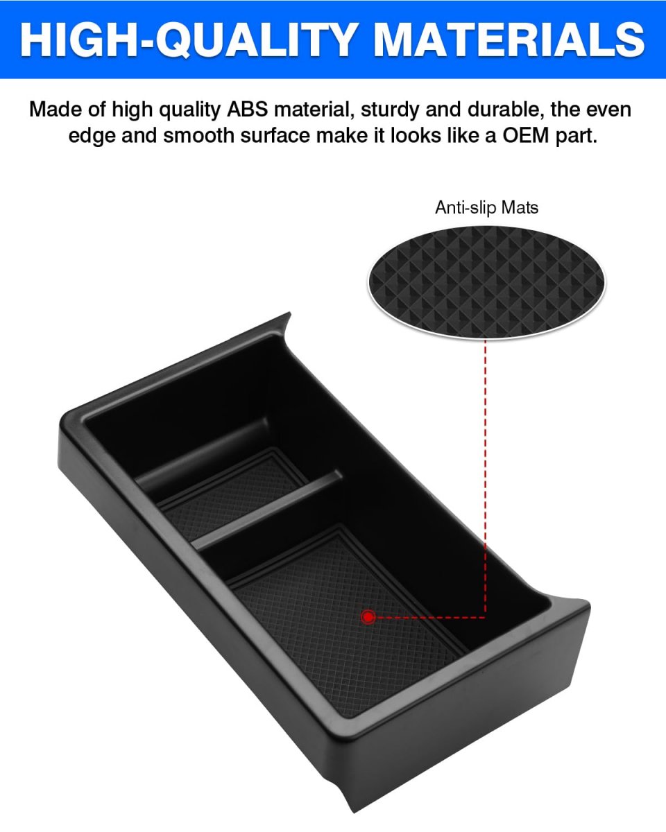 Gear Shift Storage Box For Ford Maverick 2022 2023 2024 Accessories Center Console Organizer Secondary Insert Tray With Black