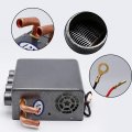 Saihisday 12v Car Auxiliary Heater 4 Ports Universal Underdash Compact Winter Automotive Air Conditioner For Heating Defrosting