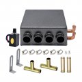 Saihisday 12v Car Auxiliary Heater 4 Ports Universal Underdash Compact Winter Automotive Air Conditioner For Heating Defrosting