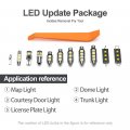 8pcs White Led Interior Lights Bulb Kit For Subaru Forester 2009 2010 2011 2012 2013 Map Dome Door Trunk License Plate Super